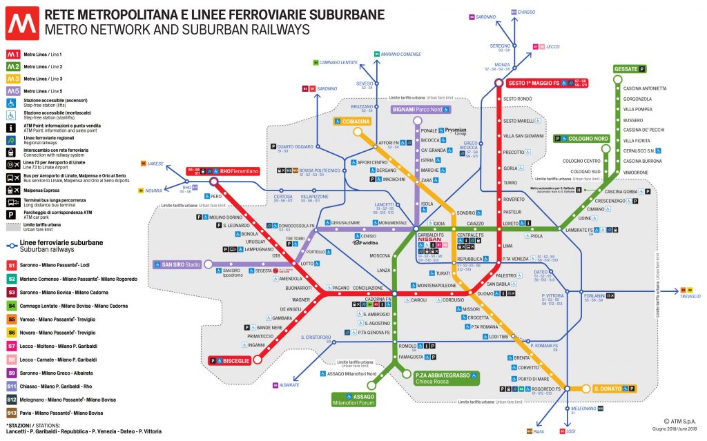 milan metro map