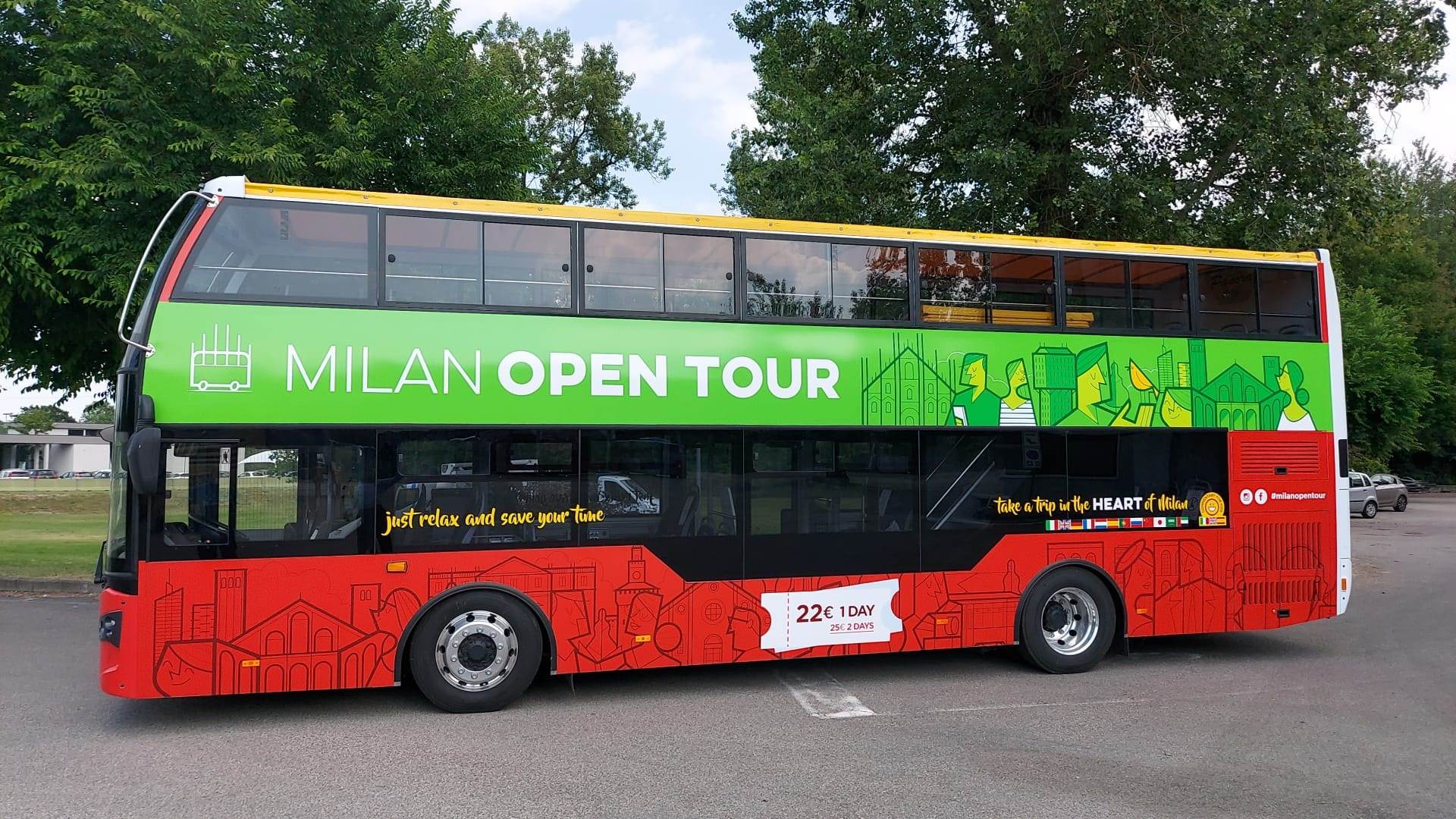 open bus tour milan